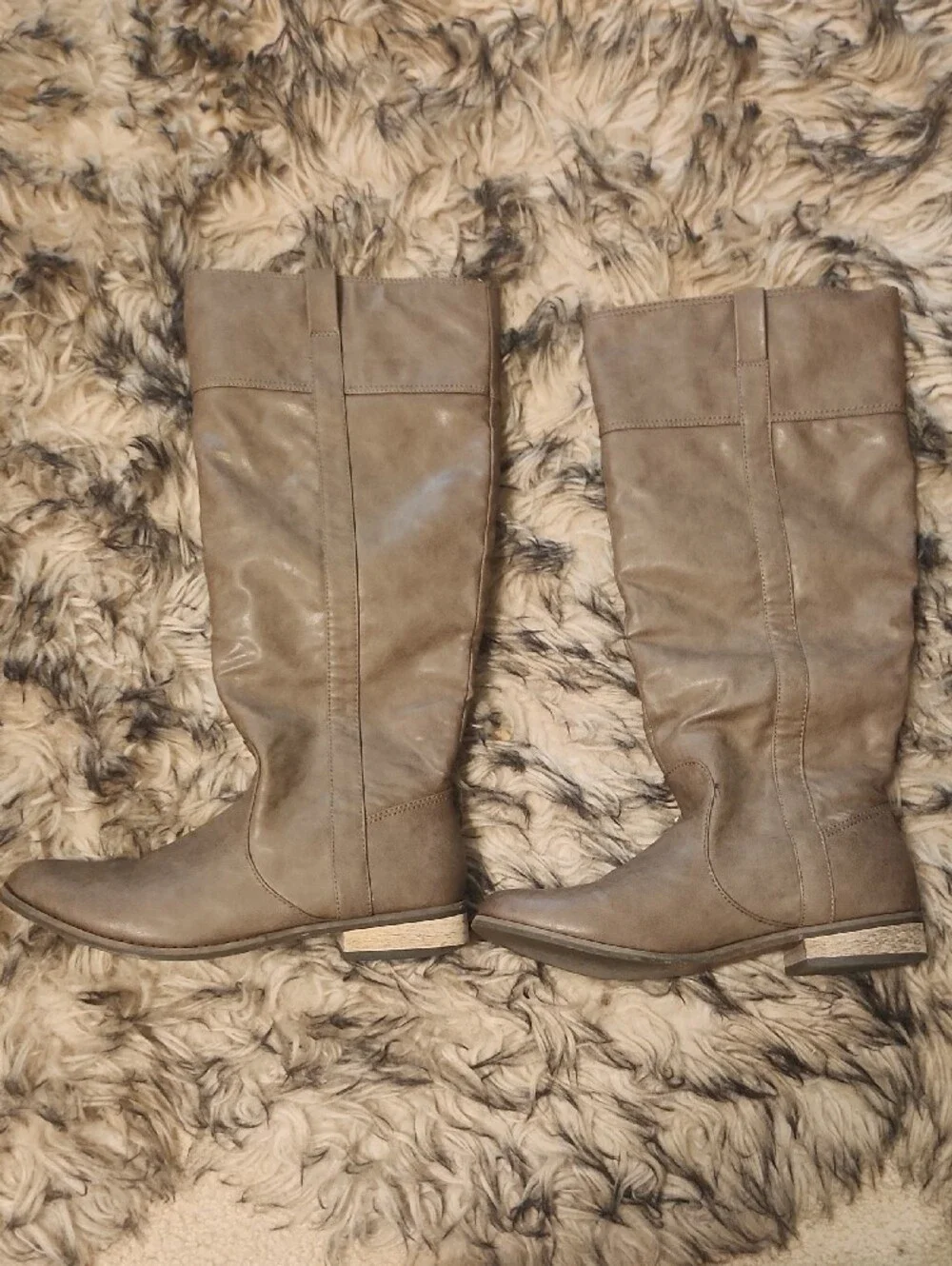 Rampage Taupe Over-the-Knee Slouch Boots
